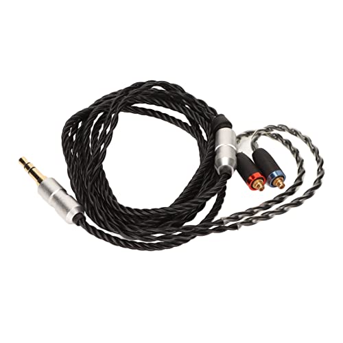 Headphone Upgrade Cable Oxygen Free Copper MMCX to 3.5mm Replacement for SE215 SE315 SE425 SE535 SE846 W10 W20 W30, 120cm Braided OFC Earphone Cable with Gold Plated Plug