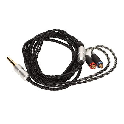Headphone Upgrade Cable Oxygen Free Copper MMCX to 3.5mm Replacement for SE215 SE315 SE425 SE535 SE846 W10 W20 W30, 120cm Braided OFC Earphone Cable with Gold Plated Plug