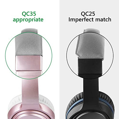 QC35 Headband Cover, Protective Head Band Cushion Pillow Cover Case for Bose QuietComfort Quiet Comfort QC 25 35 II QC25 QC35 II Headphones - Gray - color: Gray