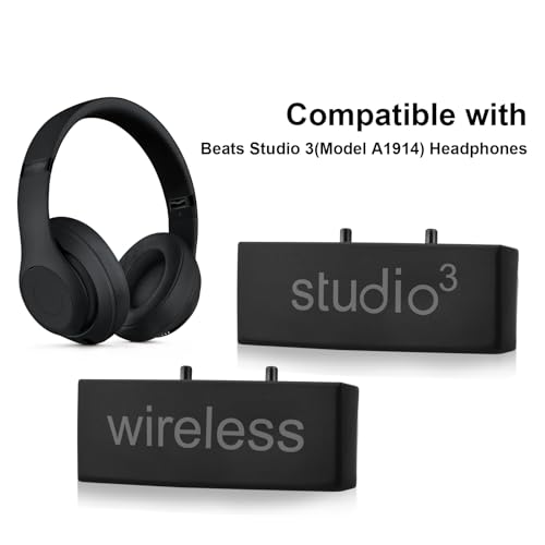 Studio 3 Hinge Headband Connector Replacement Metal Repair Parts Compatible with Beats Studio 3.0 Wireless Over-Ear Headphones Repair Kit (Black) - color: Black