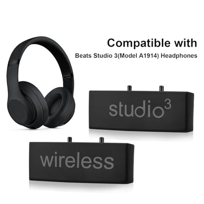 Studio 3 Hinge Headband Connector Replacement Metal Repair Parts Compatible with Beats Studio 3.0 Wireless Over-Ear Headphones Repair Kit (Black) - color: Black