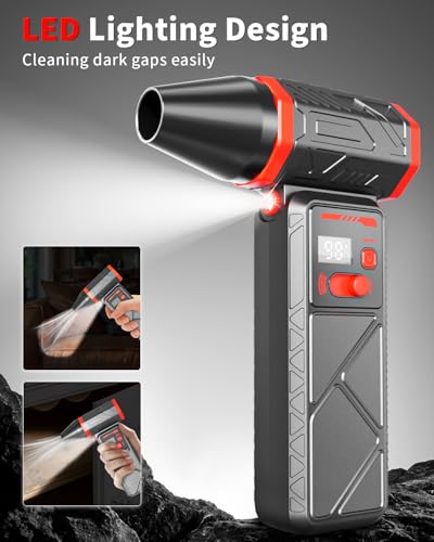 Compressed Air Duster Electric, 150,000 RPM, Cordless Keyboard Cleaner