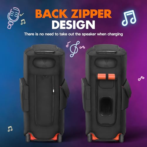 Protective Cover Case Compatible with JBL PartyBox 710 | Scratch-Resistant Carrying Case with Storage Pocket, Water-Resistant Portable Travel Bag for Party Box 710 Speaker - size: For JBL partybox 710