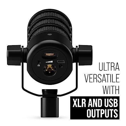 RØDE PodMic USB Versatile Dynamic Broadcast Microphone With XLR and USB Connectivity for Podcasting, Streaming, Gaming, Music-Making and Content Creation (Black) - color: PodMic USB Black