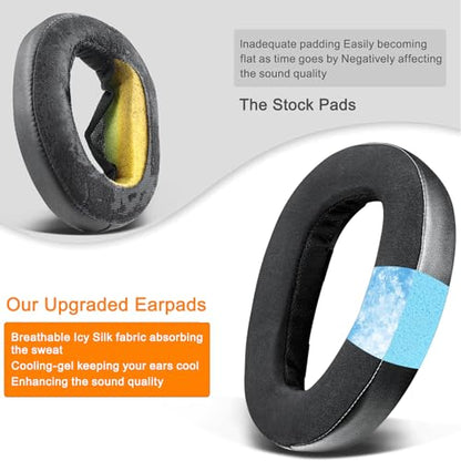 SOULWIT Cooling-Gel Earpads Replacement for Sennheiser GSP500, GSP550, GSP600, GSP 670 Gaming Headset, Ear Pads Cushions for EPOS H6 Pro, GSP601, GSP602 Headphones - Black - color: Black