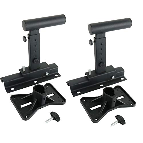 Pair of Speaker Wall Mounts, Universal Bookshelf Speaker Mounting Bracket,66 Lbs Max Capacity, Black
