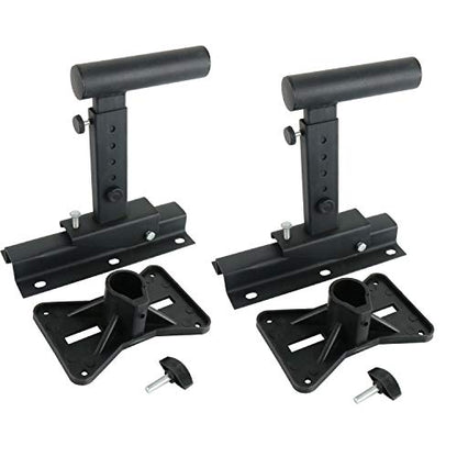 Pair of Speaker Wall Mounts, Universal Bookshelf Speaker Mounting Bracket,66 Lbs Max Capacity, Black