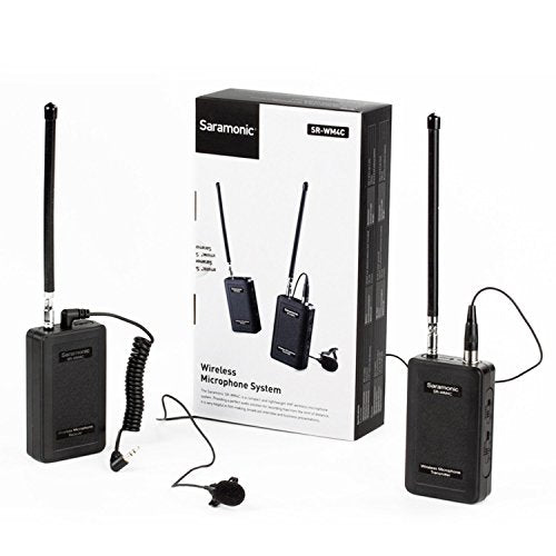 Saramonic SR-WM4C Wireless Lavalier Microphone System for Canon 6D 600D 5D2 5D3 Nikon D800 Sony DV DSLR Camcorders