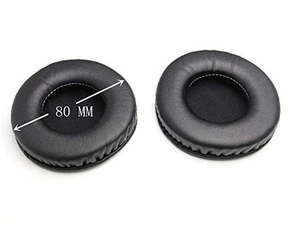 80 MM Replacement Ear Pads for ATH,Yamaha,Edifier,Sony Headphones (Diameter 80mm) - size: 80 MM