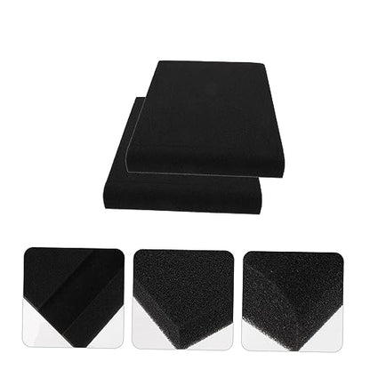 HEMOTON 2sets High-density Speaker Isolation Pads Shockproof Cushion for Monitors and Subwoofers Reduces Vibrations for Home and Studio Use