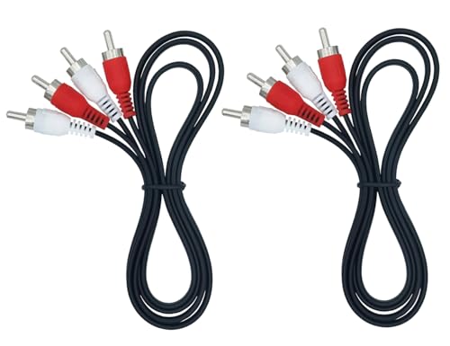 RCA Stereo Audio Cable 3FT RCA Male to Male Cable for Speaker VCR DVD 2Pack