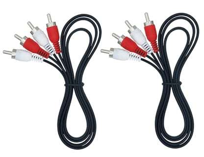 RCA Stereo Audio Cable 3FT RCA Male to Male Cable for Speaker VCR DVD 2Pack