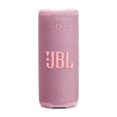 JBL Grip Portable Bluetooth Speaker, Waterproof, Ambient Light - Pink | Up to 14 Hr Playtime, AI Sound Boost, IP68 Waterproof And Dustproof, Drop-Proof, App Control, Ideal For Outdoor And Travel - color: Pink