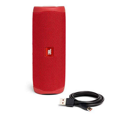 JBL FLIP 5 Waterproof Portable Bluetooth Speaker - Red (Renewed) - color: Red