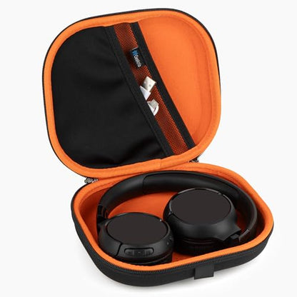 Geekria Shield Headphones Case Compatible with JBL Tune 600BTNC/510BT/500BT, Jr 310BT Case, Replacement Hard Shell Travel Carrying Bag with Cable Storage (Black) - color: Black