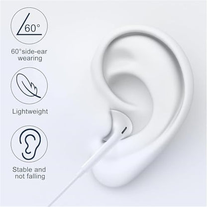 [Apple MFi Certified] Wired Headphones for iPhone Earbuds with Lightning,2 Pack Built-in Mic & Volume Control HiFi Stereo Nosie Reduction in-Ear Earphones Compatible with iPhone 14/13/12/11/XR/XS/X
