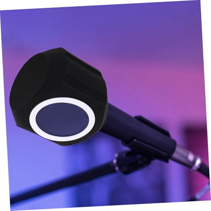 UPKOCH Portable Microphone Isolation Booth Condenser Microphone Cover Soundproof Pop Filter Shield Wind Noise Reduction Karaoke Mic Baffle