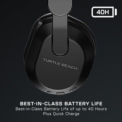Turtle Beach Stealth 500 Wireless Multiplatform Gaming Headset Renewed PC | PS5, PS4, PlayStation, Bluetooth, 40mm Drivers, Rechargeable 40-Hr Battery, Flip-to-Mute Mic, Memory Foam, Lightweight, Black - style: Stealth 500