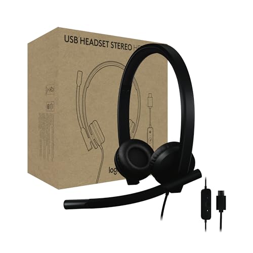 Logitech H570e USB-C Wired Headset with Microphone PC and Mac - Black - size: Teams, style: Stereo