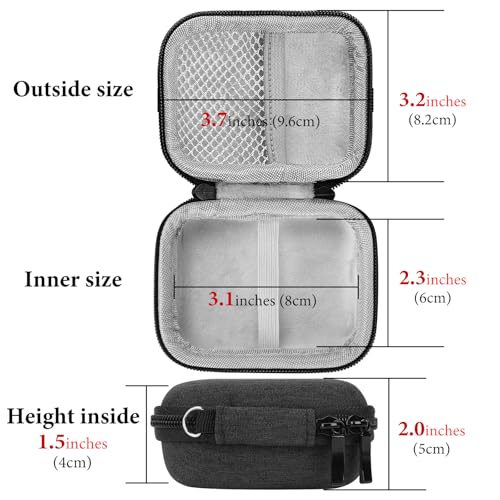 Geekria Shield Earbuds Case Compatible with JBL Tour Pro 3, Sense Lite, Wave Buds True Wireless Earbuds, Replacement Hard Shell Travel Carrying Bag with Carabiner Clip (Dark Grey)