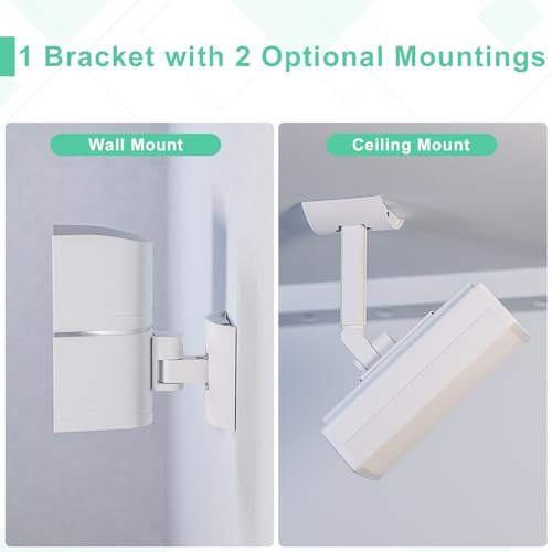 (2 Pack) Adjustable Speaker Wall Mount for Bose Speaker Mount, Ceiling & Wall Mount for Bose UB-20, UB-20 Series II, WB-50 II, Lifestyle Series, Soundtouch Series, Cinemate, Acoustimass Series White - color: White