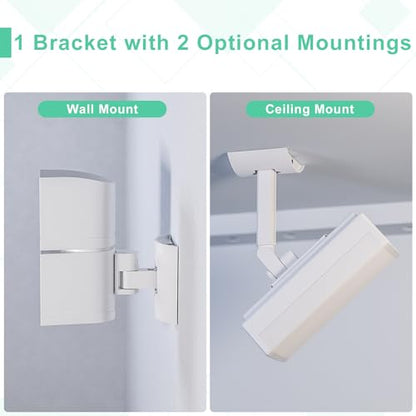 (2 Pack) Adjustable Speaker Wall Mount for Bose Speaker Mount, Ceiling & Wall Mount for Bose UB-20, UB-20 Series II, WB-50 II, Lifestyle Series, Soundtouch Series, Cinemate, Acoustimass Series White - color: White
