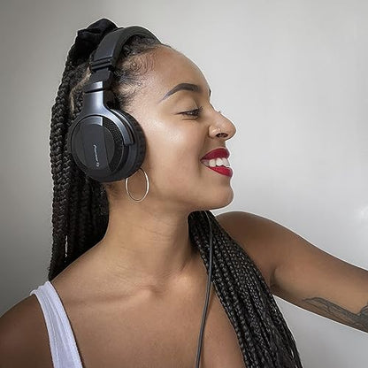 Pioneer DJ HDJ-CUE1 On-Ear Wired DJ Headphones, Foldable, Dark Silver | For new and everyday DJs, on-ear wired DJ monitoring headphones, comfortable, foldable, swivel earcups, clear cueing