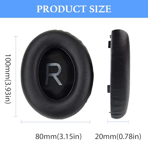 Adhiper Replacement Ear Pads for Bose 700/NC700 Wireless Headphones,NC700 Protein Leather Ear Cushions,Headphone Earpads with Memory Foam (Black - color: Black
