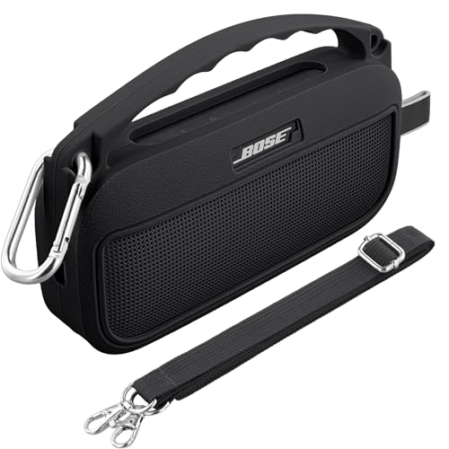 Aenllosi Case for Bose SoundLink Flex 2nd Gen Speaker, Black (Case Only) | Drop Resistant Protection, Water Resistant Protection, Dust Proof Protection, Protective Case Only - color: Black, style: Silicone Cover for Bose SoundLink Flex 2nd Gen