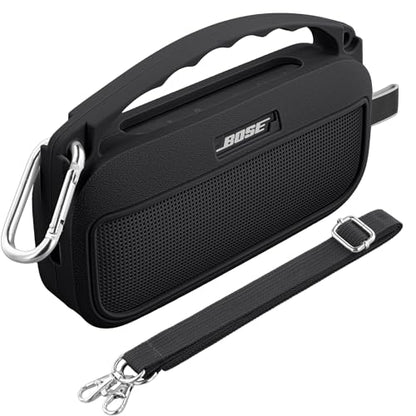 Aenllosi Case for Bose SoundLink Flex 2nd Gen Speaker, Black (Case Only) | Drop Resistant Protection, Water Resistant Protection, Dust Proof Protection, Protective Case Only - color: Black, style: Silicone Cover for Bose SoundLink Flex 2nd Gen