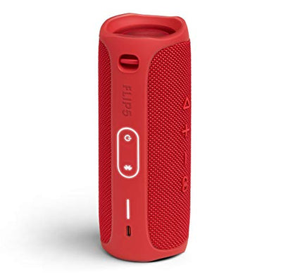 JBL FLIP 5 Waterproof Portable Bluetooth Speaker - Red (Renewed) - color: Red