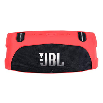 Silicone Cover Case Compatible with JBL Xtreme 3 Portable Bluetooth Speaker, Waterproof Soft Skin Silicone Protective Case for JBL Xtreme 3 Bluetooth Speaker Accessories (Red) - color: Red