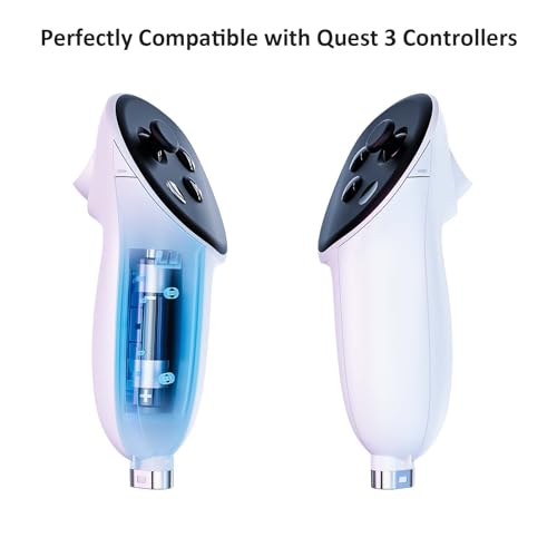 NexiGo Charging Dock for Oculus Quest 3 and 2 with LED Light [On/Off], [Support Elite Strap with Battery], Headset Display Holder and Controller Mount, 2 Rechargeable Batteries