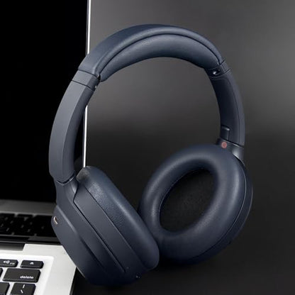 SOULWIT Replacement Earpads for Sony WH-1000XM4 (WH1000XM4) Headphones, Ear Pads Cushions with Noise Isolation Foam, Added Thickness, Without Affecting Sensor - Blue - color: Blue