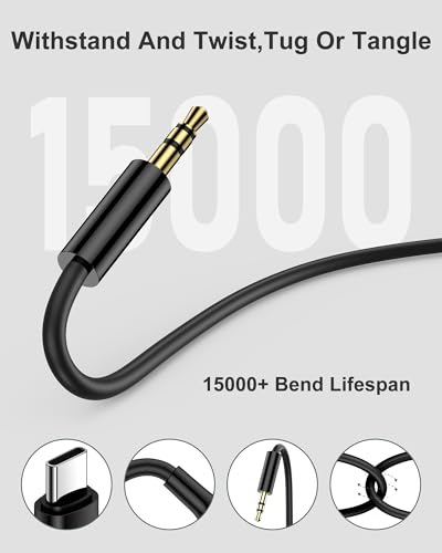 Samsung USB C to 3.5mm Audio Aux Jack Cable, 3.3ft Aux to USB C Cord Cable