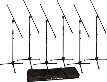 Ultimate Support JamStands MCFB6PK 6-Pack Tripod Mic Stand Bundle