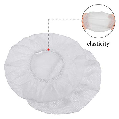 BBTO 300 Pieces Disposable Headphone Covers Non Woven Sanitary Fabric Headset Earphone Covers for Ear Pad Headphones(White,L-11 cm,300 Pieces) - color: White, size: L-11 cm