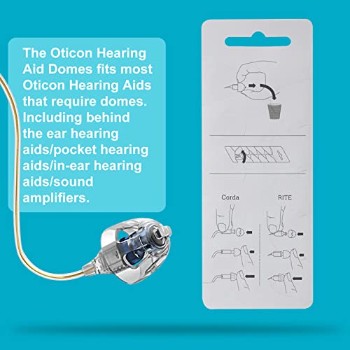Hearing Aid Domes for Oticon MiniFit Open Vent Bass Domes: 3 Packs (8mm),Universal Domes for Oticon Hearing Aid Supplies - size: 3 PACKS