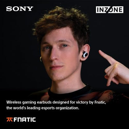 Sony INZONE Buds Wireless Noise Cancelling Gaming Earbuds, Black | Perfect for PlayStation® 5, PC/PS5/Switch/Mobile, 48Hr Battery with Case, Low Latency 2.4GHz USB-C Dongle, Truly Wireless - color: Black