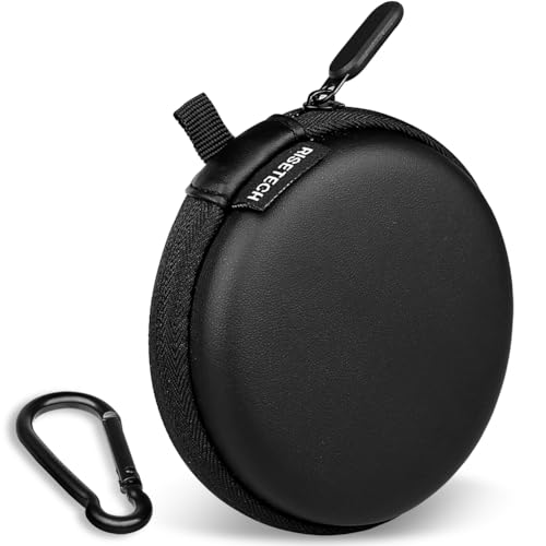 Circular Earbud Case Wired Earphone Case Holder Hard EVA Small Zipper Pouch Compatible with in Ear Monitor, KZ ZS10 PRO IEM, Shure SE215-CL, Sennheiser IE 200 IE 300, CCZ Melody, EarPods