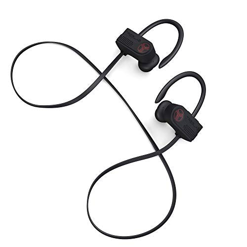TREBLAB XR700 Wireless Earbuds - Bluetooth 5.0, IPX7 Waterproof | Noise Cancelling, Adjustable Earhooks, 9H Battery, Deep Bass, Mic - Sports Running Headphones for Workouts, Gym, Travel