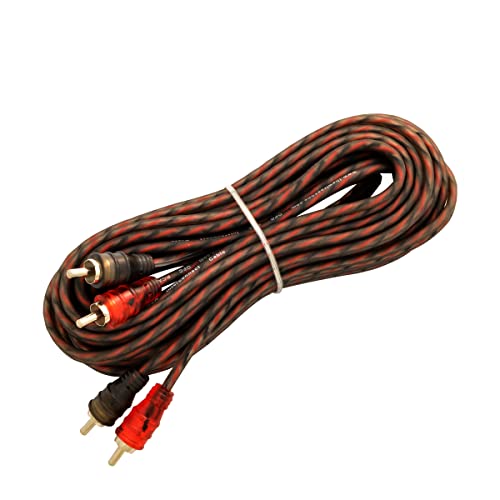 20ft 2-Channels Male-to-Male Twisted Pair OFC RCA Interconnect Cable - size: 20 ft