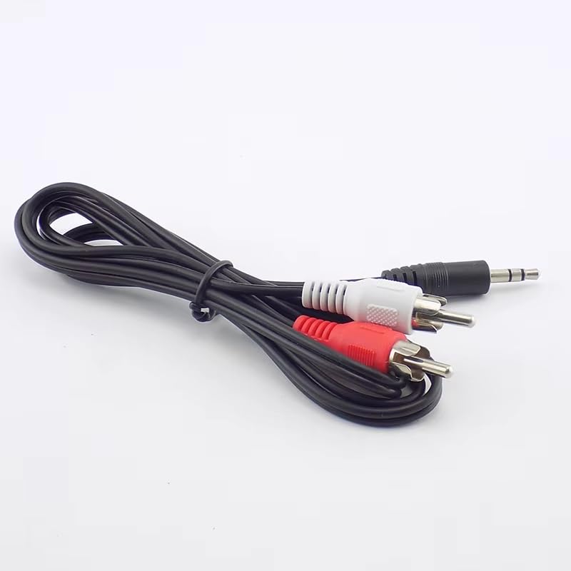 2 Pack 3.5mm to RCA Cable RCA to 3.5mm AUX Cable 5Ft 1/8'' Male TRS Stereo Jack to 2RCA Connector Plugs Adapter Audio Cables for Amplifier Speaker Sound System Home Theater Soundbar Mixer TV