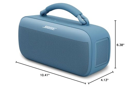 Bose SoundLink Max Bluetooth Speaker - Portable Wireless Party Speaker, IP67 Waterproof, Rope Handle, Up to 20 Hours of Playtime, USB-C, Built-in 3.5mm AUX Input, Blue Dusk - color: Blue Dusk