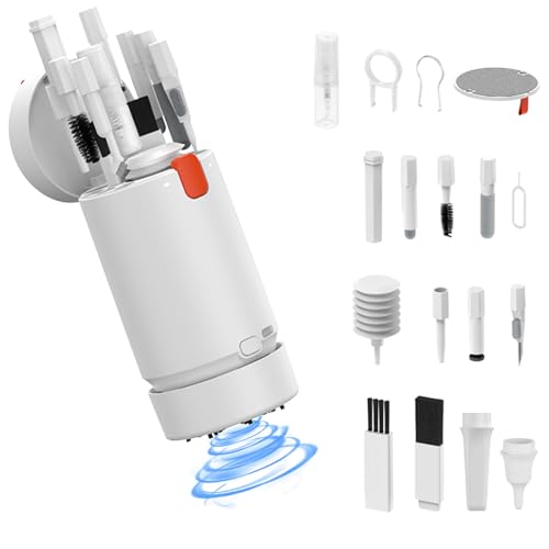 21-in-1 Keyboard Cleaning Kit with Mini Vacuum Cleaner Laptop Cleaning Kit Electronic Cleaner Brush Tool Kit Computer Keyboard Screen Cell Phone Cleaning Kit for Earbud PC Camera Cleaning Kit