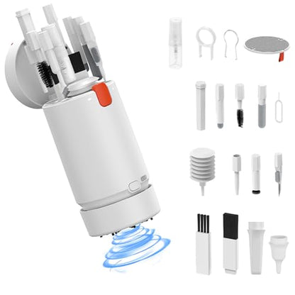 21-in-1 Keyboard Cleaning Kit with Mini Vacuum Cleaner Laptop Cleaning Kit Electronic Cleaner Brush Tool Kit Computer Keyboard Screen Cell Phone Cleaning Kit for Earbud PC Camera Cleaning Kit