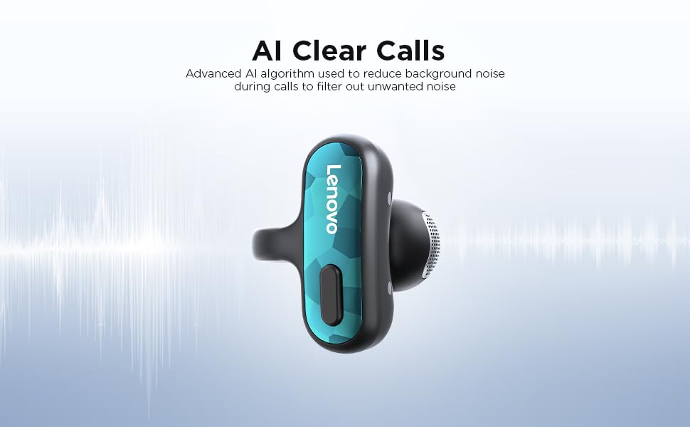 Lenovo Open Ear Clip On Earbuds X500 Bluetooth 6.0 Wireless Earbuds with 11 mm Drivers, Open Ear Ergonomic Design, Dual Device Connectivity, Built in Mic, Fast Charge, White - color: White