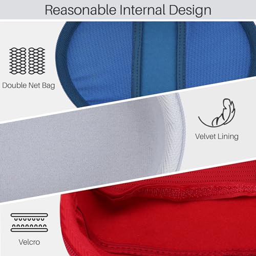 Lebakort Case Compatible with Beats Studio Pro/Solo 4 Over-Ear Headphones - color: Red Case