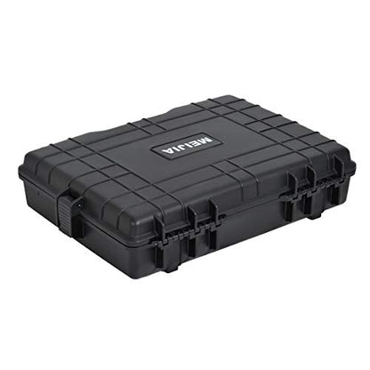 MEIJIA Waterproof Hard Camera Case,Hard Laptop Case,Hard Case with Customized Fit Foam Included, Elegant Black,Fit for computers,camera,lens(Black, 21.62"X17.25"X4.87") - size: 21.62"X17.25"X4.87"