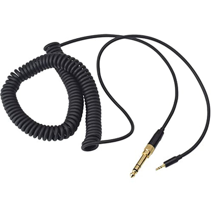 Coiled 2.5mm to 3.5mm & 6.35mm Audio Cable Compatible with Bose NC700 QC45 QC35 QC25 OE2 SoundLink Headphones, Spring Relief Replacement Aux Cord